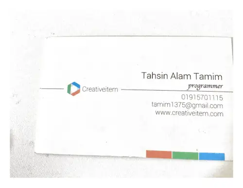 Creativeitem ID back